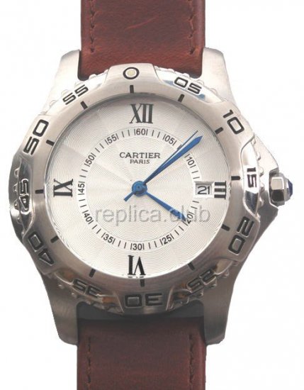 Movimiento de cuarzo Fecha Cartier Replica Watch #1