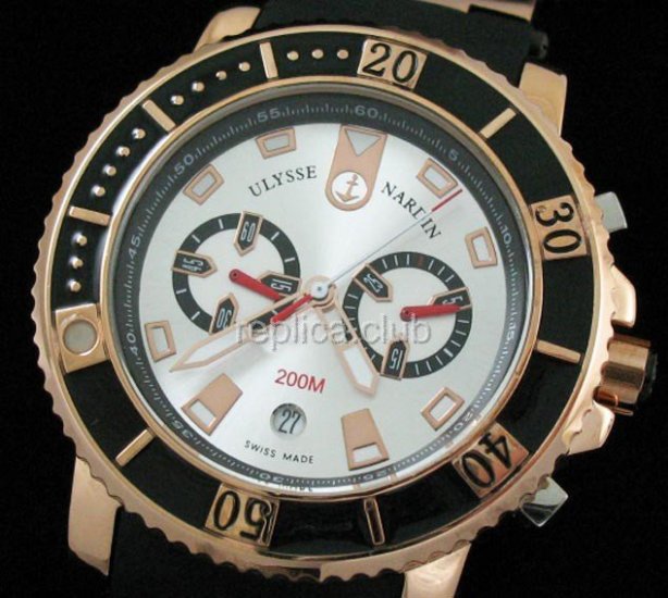 Ulysse Nardin Maxi Cronógrafo Marina replicas relojes #5