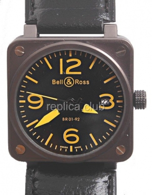 Bell y Ross BR01 Instrumento-92, Watch Replica Tamaño Mediano #4