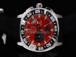 Replica Ferrari Reloj de Trabajo Cronógrafo Negro Graduado Bisel y Red Dial-Small Calendario y Rubb - BWS0332