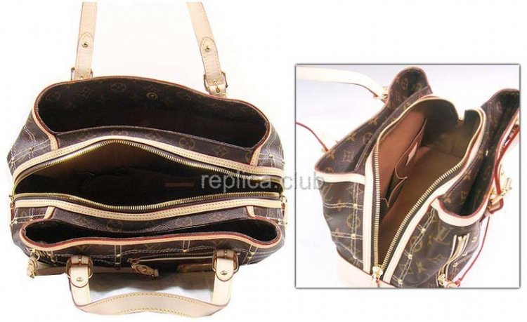 Louis Vuitton Monograma lienzo remachado Replica Handbag M40140