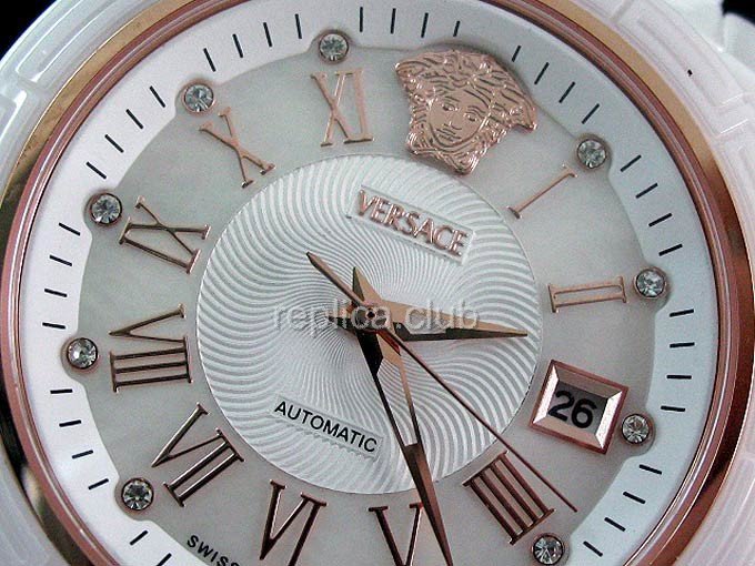 Versace DV Una Real reloj de cerámica Replica Watch #2