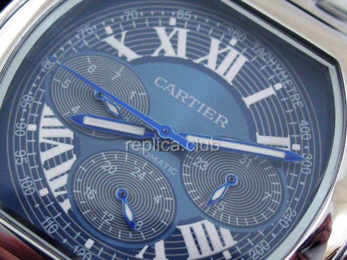Cartier Roadster Calendario Replica Watch #7