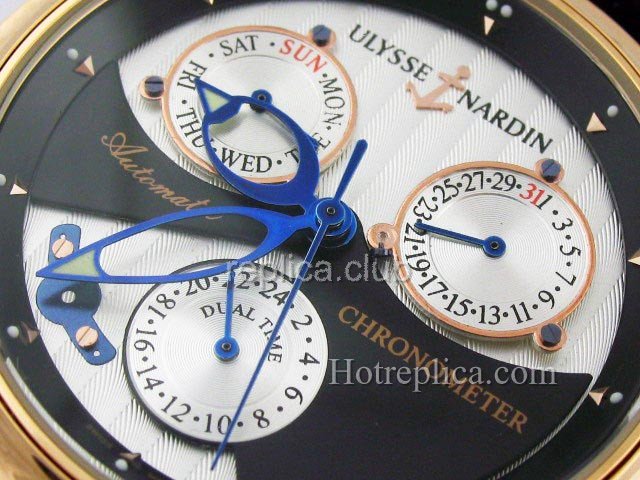 Ulysse Nardin Sonata Catedral de hora doble replicas relojes #5
