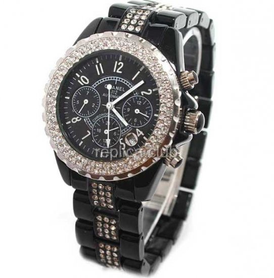 Chanel J12 Diamond Replica Watch braclet #1