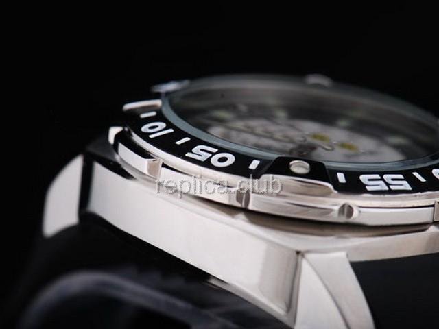 Réplique Ferrari Montre travail Chronograph Black Diplômé lunette et cadran blanc Calendrier-Petit et Ru - BWS0334
