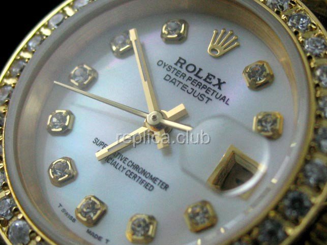 Rolex Oyster Mesdames DateJust Perpetual Montre Swiss Replica #3