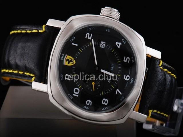 Ferrari-Uhr Replica Panerai Power Reserve Aoutmatic Bewegung Schwarzes Zifferblatt - BWS0375