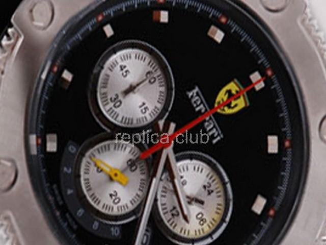 Replica Ferrari Orologio Panerai Movimento al quarzo quadrante nero e cinturino in SSband - BWS0381