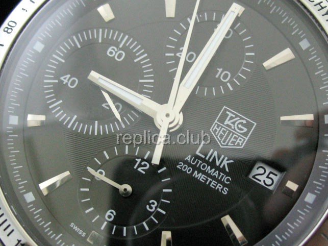 Tag Heuer Link Chrono 200 Meter Swiss movment Swiss Replica Watch