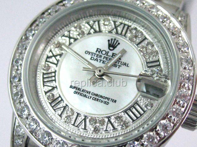 Rolex Oyster Perpetual Datejust Ladies Swiss Replica Watch #10