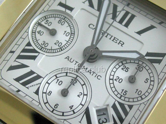 Cartier Santos 100 Chronograph Swiss Replica Watch #2