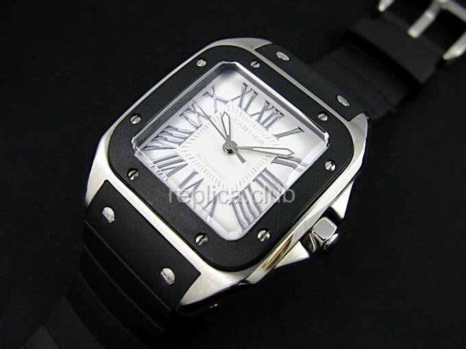 Cartier Santos 100 Mens Swiss Replica Watch #4