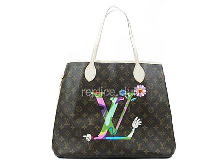 Louis Vuitton Monogram Murakami Neverfull Gm Handtasche M95561 Replica