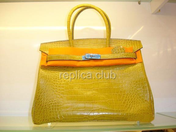 Hermes Birkin Crocodile Replica Handbag #8