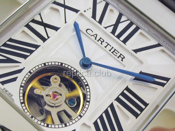 Cartier Santos 100 Tourbillon Replik-Uhr #1