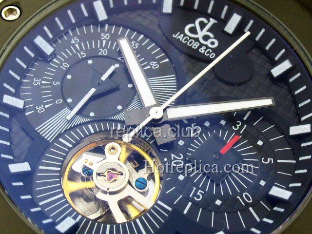 ジェイコブ＆カンパニーエピック2 E2のトゥールビヨンレプリカ時計