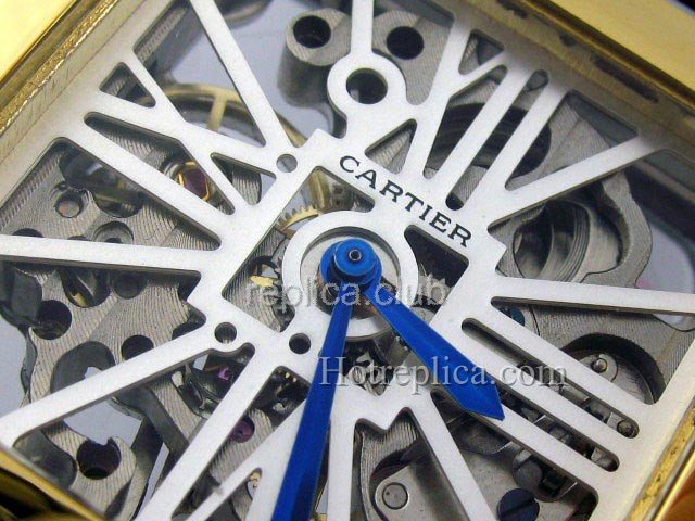 Cartier Santos 100 Squelette Replica Watch #1