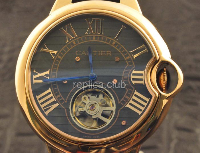 Cartier Balloon Bleu de tourbillon, Big Size replica #1