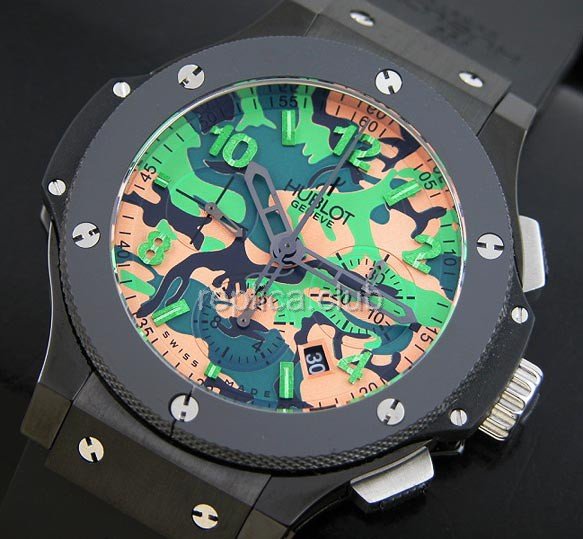 Hublot Commando Bang Green Camouflage Limited Edition Replik Schweizer