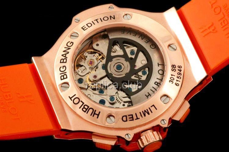 Hublot Big Bang "Orange Carat" Diamonds Chronograph Replik Schweizer