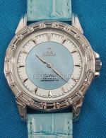 Omega De Ville Co-Axial Diamonds Replica Watch #9