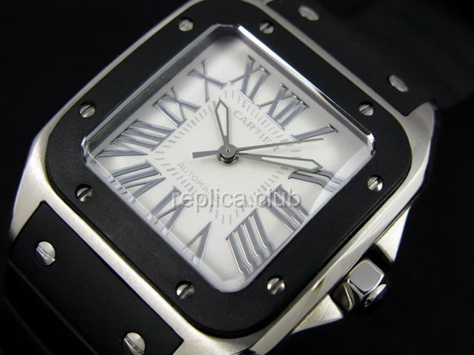 Cartier Santos 100 Mens Repliche orologi svizzeri #4