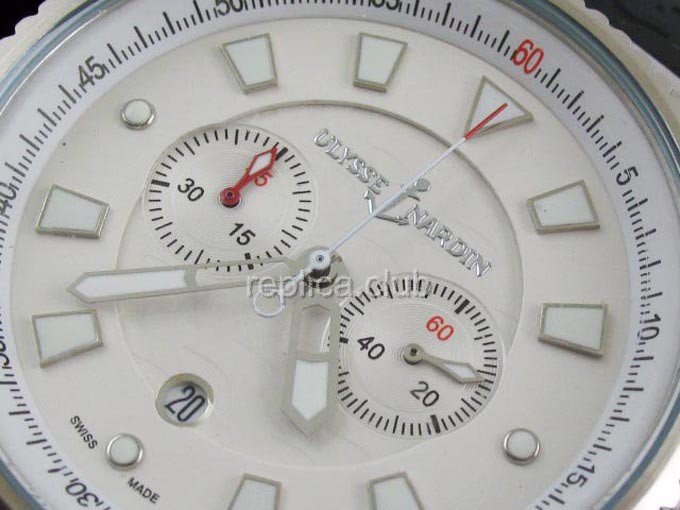 Ulysse Nardin Limited Editions Seal Maxi Blue Marine Chronograph Watch Replica #2