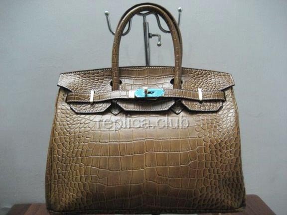 Hermes Birkin Crocodile Replica Handbag #6
