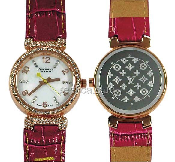 Louis Vuitton Tambour Quarzo Medio Jewellery Watch Replica