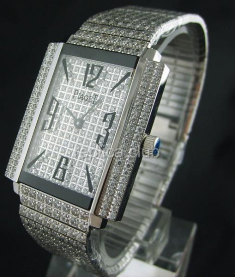 ピアジェブラックタイ1967時計すべてのダイヤモンド、スイス時計のレプリカ