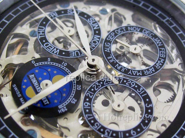 オーデマピゲは、パーペチュアルカレンダーロイヤルオークスケルトンの時計のレプリカをピゲ #1