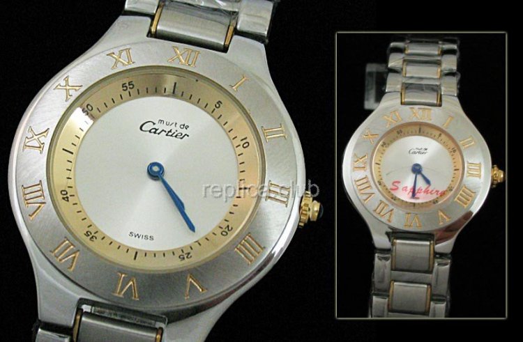Cartier Must de Cartier, tamanho pequeno Replica Watch