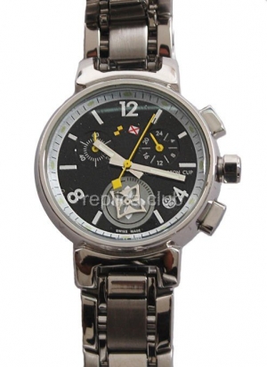 Louis Vuitton Tambour Quartz Chronograph Watch Replica #6