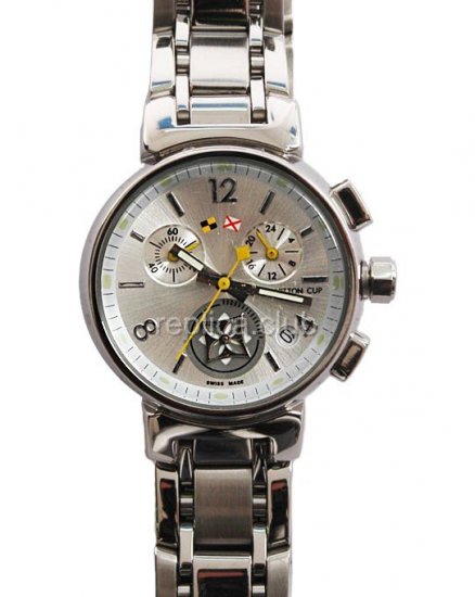 Louis Vuitton Tambour Quartz Chronograph Watch Replica #5