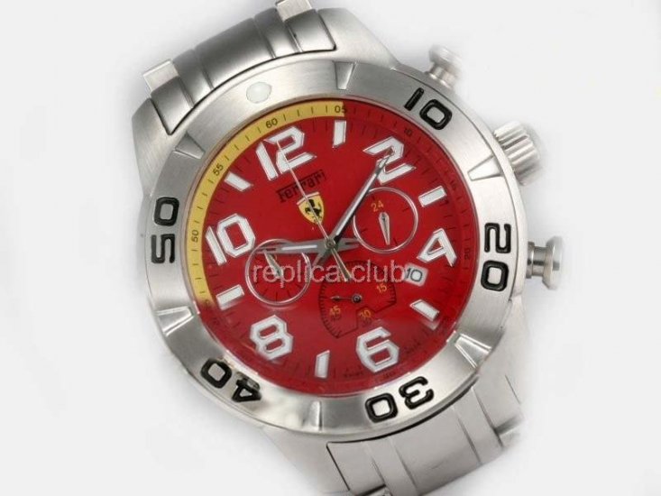 Replica Ferrari Assista Trabalho Chronograph Red Dial - BWS0341