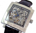 Patek Philippe Replica Watch esqueleto Diamonds Dial Square