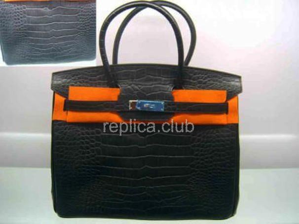 Hermes Birkin Handbag Replica Crocodile #1