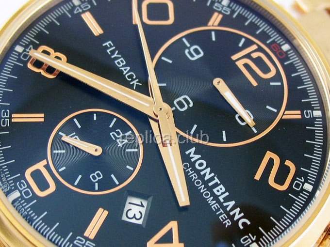 Montblanc Flyback Replica Watch automática #8